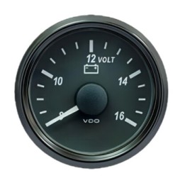 VDO Voltmeter Singleviu 52mm 12V (8v 16V)