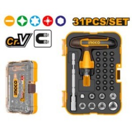 INGCO HKSDB0318 31PCE T-Handle Wrench Screwdriver Set