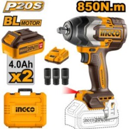 INGCO CIWLI2085 Impact Wrench 20V PS+C/L 850NM