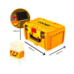 INGCO PBXS103 Stackable Toolbox 480X320X248MM 25KG P/CLIP