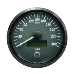 VDO Speedometer Singleviu 100mm 300 Km/h 12V/24V