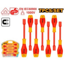 INGCO HKISD0701 Screwdriver Set VDE Nut 7PC