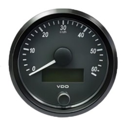 VDO Speedometer Singleviu 80mm 60 Km/h 12V/24V