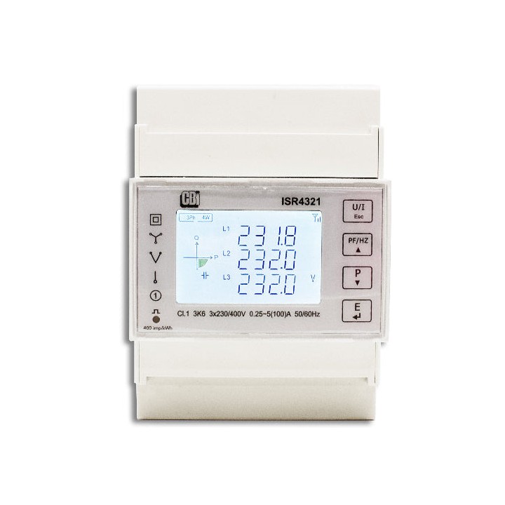 CBI ISR4321 KWH Meter 3P DIN 100A WIFI