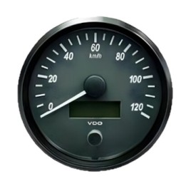 VDO Speedometer Singleviu 80mm 120 Km/h 12V/24V