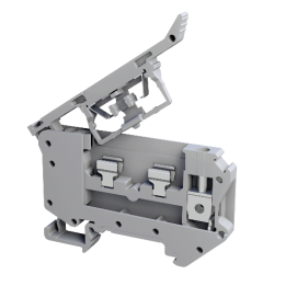 Tbloc FTD4 GREY 4mm Fuse & Disconnect Terminal Block -Screw Type