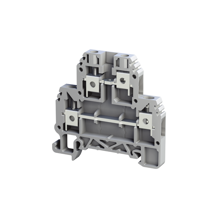 Tbloc TBL2.5-4MM GREY 2Tier Terminal Block -Screw Type