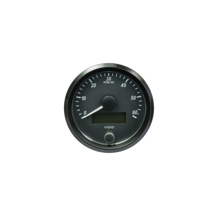 VDO A2C3833010030 Tachometer Singleviu 80mm 6000 Rpm 12V/24V