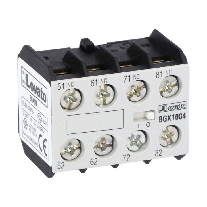 Lovato OMNI-LV-BGX1004 BGX1004 4NC Auxiliary Contact