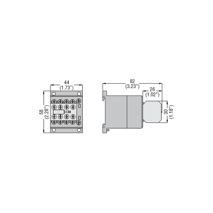 Lovato OMNI-LV-BGX1011 BGX1011 1NO+1NC Auxiliary Contact