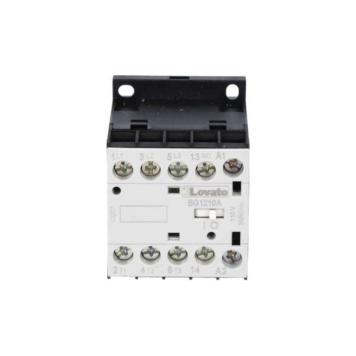 Lovato OMNI-LV-0000681 BG1210 12A 3Pole 4KW 1NO Miniature Contactor - Select Voltage / 230VAC