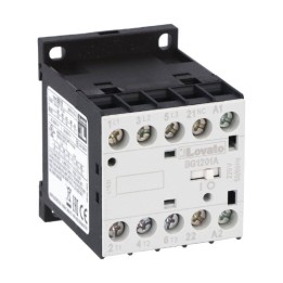 Lovato OMNI-LV-0000470 BG1201 12A 3Pole 5.5KW 1NC Miniature Contactor - Select Voltage / 400VAC