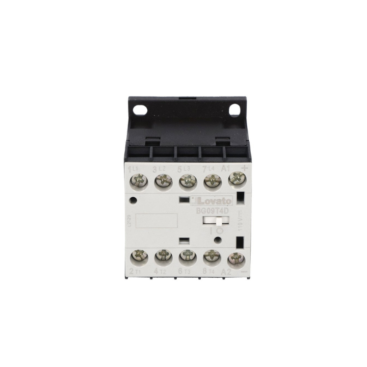 Lovato OMNI-LV-0000675 BG09T4 9A 4Pole 4KW 4NO Miniature Contactor - Select Voltage / 24VAC