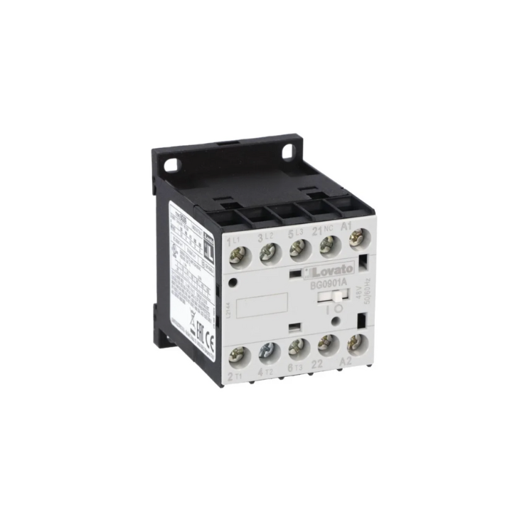 Lovato OMNI-LV-0000192 BG0901 9A 3Pole 4KW 1NC Miniature Contactor - Select Voltage / 230VAC