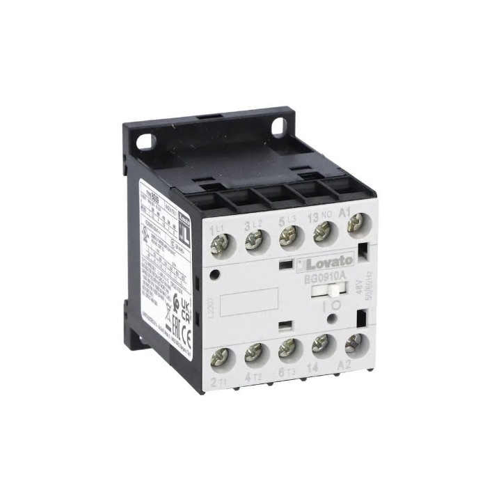 Lovato OMNI-LV-0000147 BG0910 9A 3Pole 4KW 1NO Miniature Contactor - Select Voltage / 230VAC