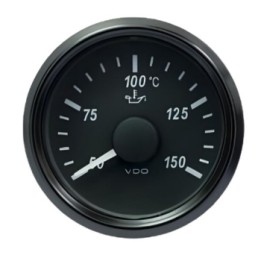 VDO Temperature Gauge Singleviu 52mm 150c Oil 322,8 18,6ohm 12/24v