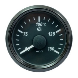 VDO Temperature Gauge Singleviu 52mm 150c Trans 322,8 18,6ohm 12/24v