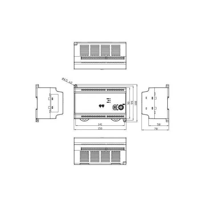 Delta DVP24EC00R3 12DI+12DO EC 240VAC ECONO PLC