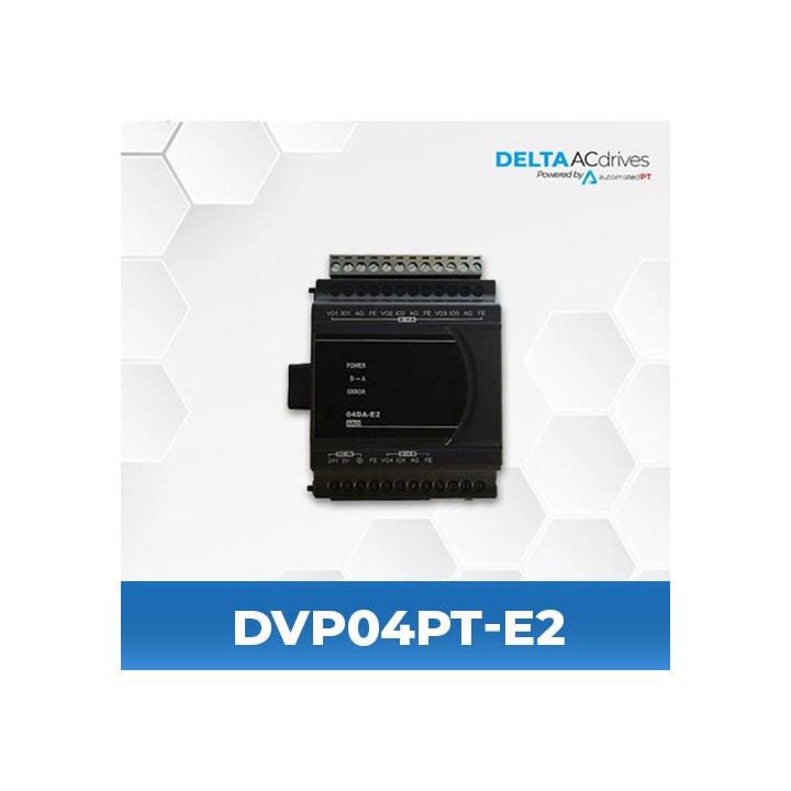 Delta DVP04PT-E2 RTD 24VDC Temp Extension for ES2