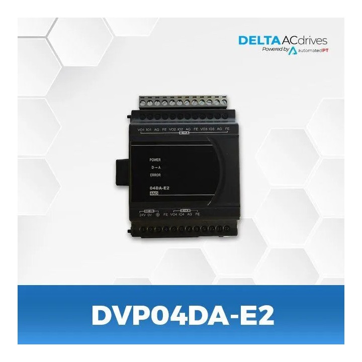 Delta DVP04DA-E2 4AO 24VDC Extension for ES2