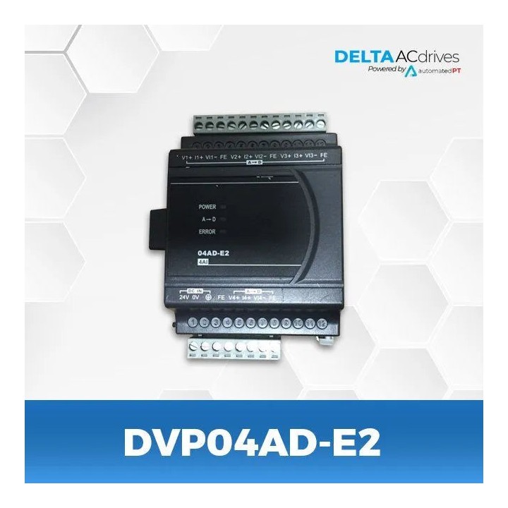Delta DVP04AD-E2 4AI 24VDC Extension for ES2