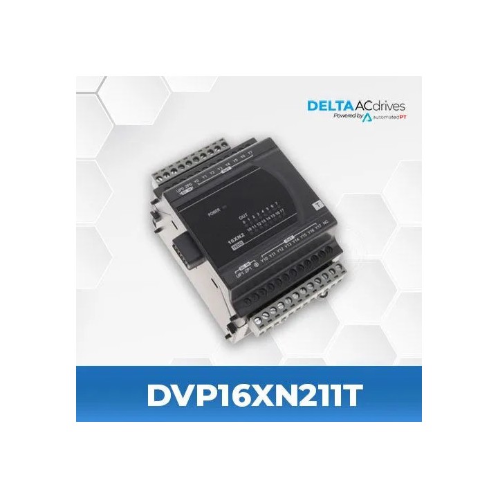 Delta DVP16XN211T 16DO Extension 24VDC TRIAC ES2/EX2/EH
