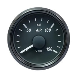VDO Pressure Gauge Singleviu 52mm 150 PSI Brake 10 184ohm 12/24v