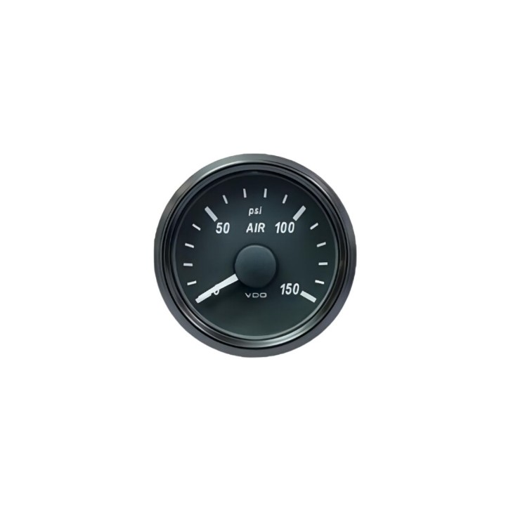 VDO A2C3833480030 Pressure Gauge Singleviu 52mm 150 PSI Brake 10 184ohm 12/24v