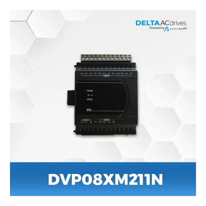 Delta DVP08XM211N 8DI 24VDC EXPANSION MODULE