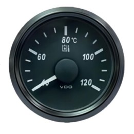 VDO Temperature Gauge Singleviu 52mm 120 C Hydr 287,5 22,7ohm 12/24v