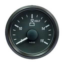 VDO Voltmeter Singleviu 52mm 12V (8v 16V)