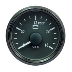 VDO Voltmeter Singleviu 52mm 12V (8v 16V)