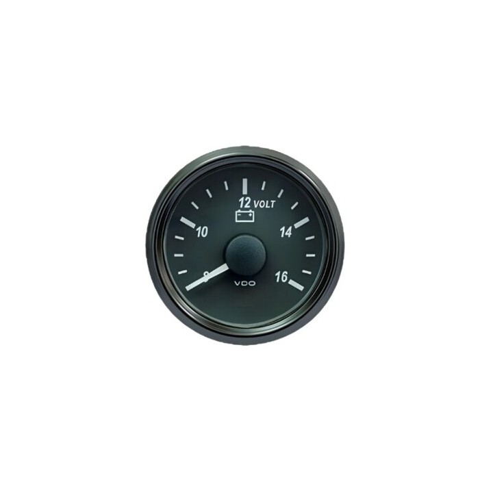 VDO Voltmeter Singleviu 52mm 12V (8v 16V)