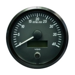 VDO Tachometer Singleviu 100mm 4000rpm 12V/24V