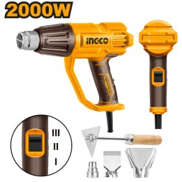 INGCO HG200078 Heat Gun 2000W + Accessories