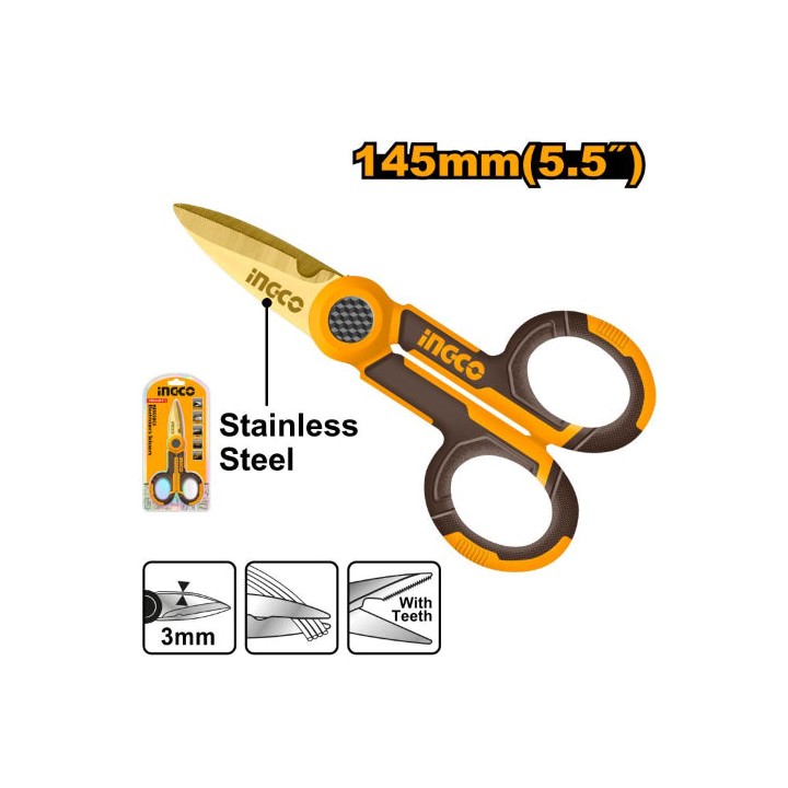 INGCO HES02855 Scissors Electricians 145mm