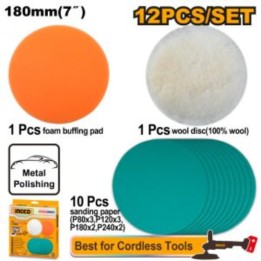 INGCO APG18012 Polishing and Grinding Accessories 12 Pieces