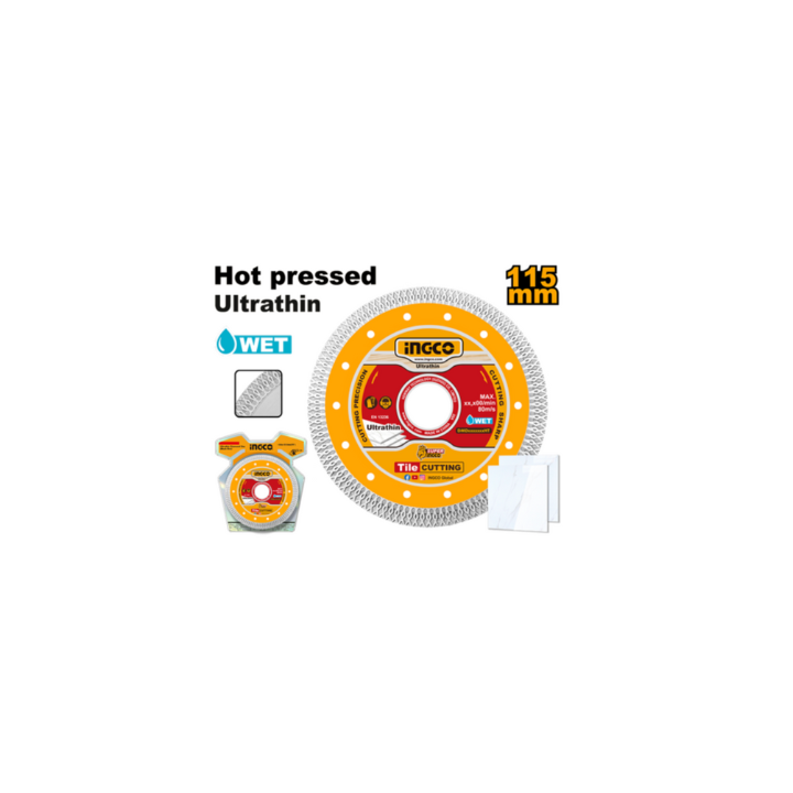 INGCO DMD081151HT 115mm Cutting Disc Ultrathin Diamond (Mesh rim)
