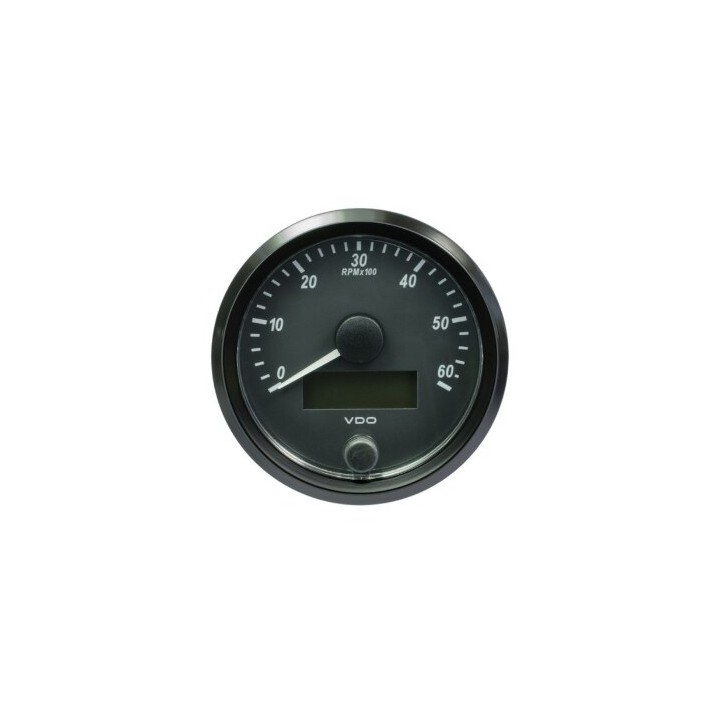 VDO Tachometer Singleviu 80mm 6000 Rpm 12V/24V