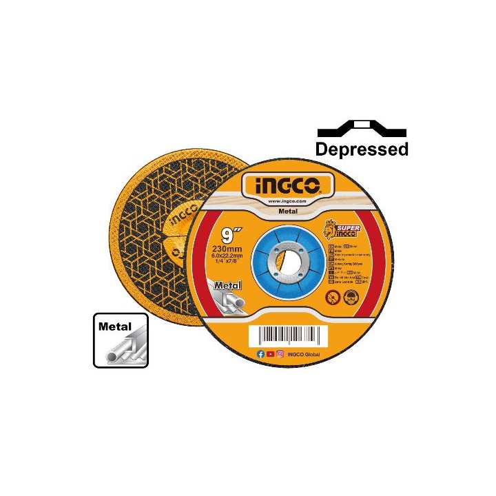 INGCO MGD601151 Abrasive Metal Grinding Disc 115mm