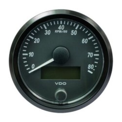 VDO Tachometer Singleviu 80mm 8000 Rpm 12V/24V