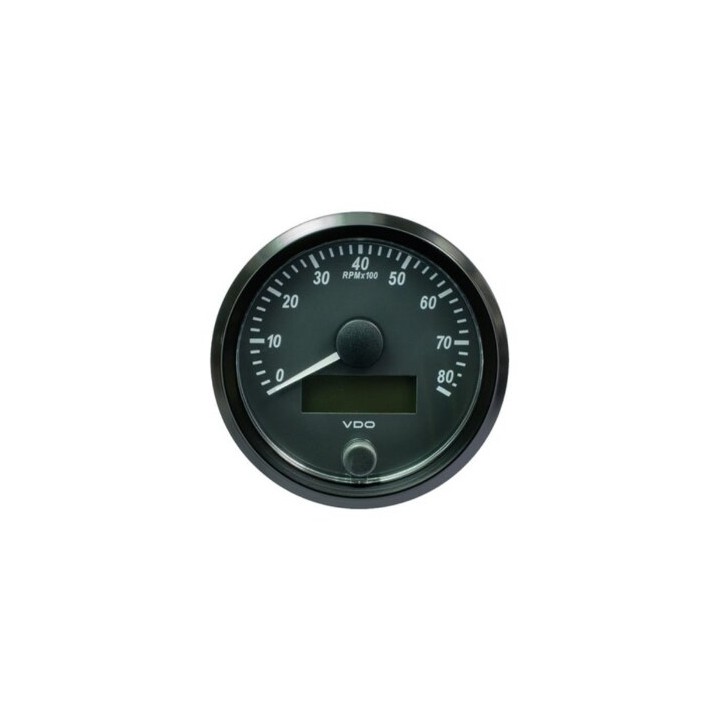 VDO Tachometer Singleviu 80mm 8000 Rpm 12V/24V