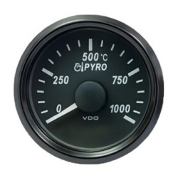 VDO Temperature Gauge Singleviu 1000c Pyro Gauge 52mm 4,1 37,7mv 1000 Degc 12/24v