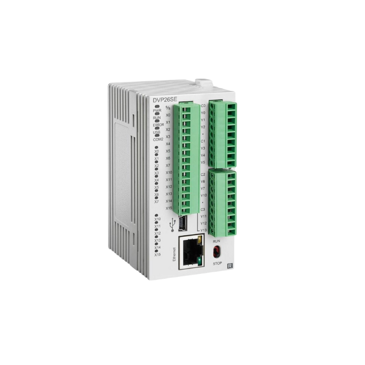 Delta DVP26SE11R 14I+12O SE 24VDC PLC REL Ethernet - Right-hand side expansion Only