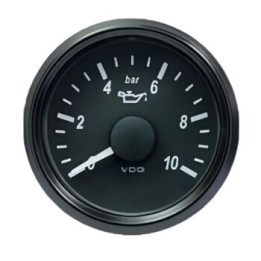 VDO Pressure Gauge Singleviu 52mm 10 Bar Oil 10 184ohm 12V/24V