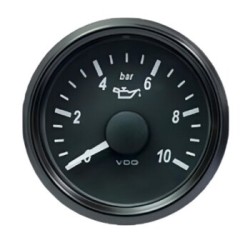 VDO Pressure Gauge Singleviu 52mm 10 Bar Oil 10 184ohm 12V/24V