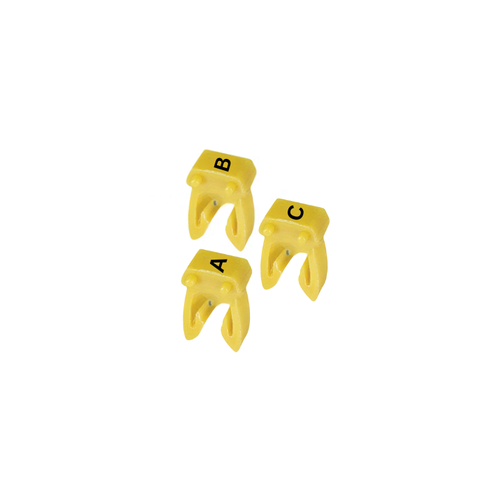 Klemsan BE-KLE-0000171 WM03 4-6mm Clip on Cable Marker Letters A-Z/200 - C