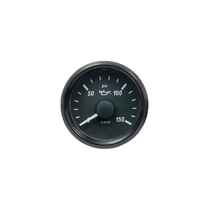 VDO Pressure Gauge Singleviu 52mm 150 PSI 10 184ohm 12V/24V