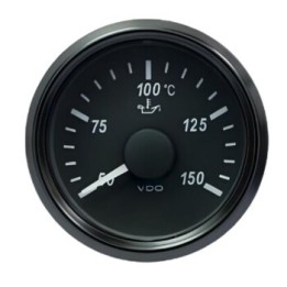 VDO Temperature Gauge Singleviu 52mm 150c Oil 322,8 18,6ohm 12/24v