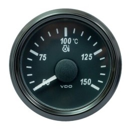 VDO Temperature Gauge Singleviu 52mm 150c Trans 322,8 18,6ohm 12/24v